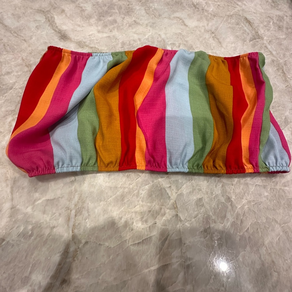 Worn once - Show Me Your Mumu multi-colored Teeny Tube Top small